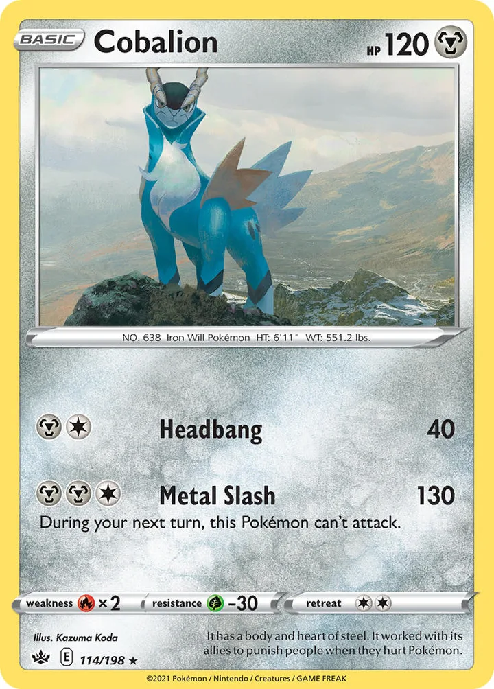 Cobalion, Chilling Reign 114/198