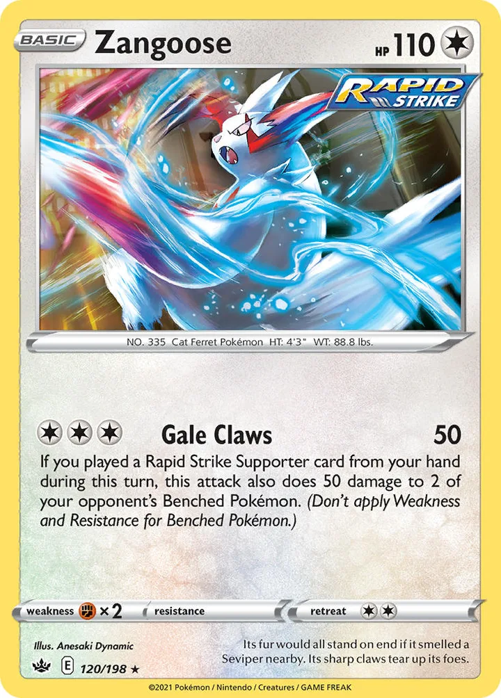 Zangoose, Chilling Reign 120/198