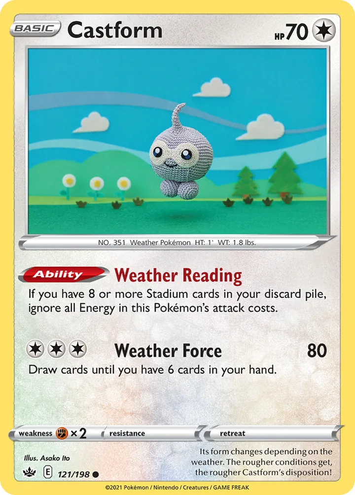 Castform, Chilling Reign 121/198