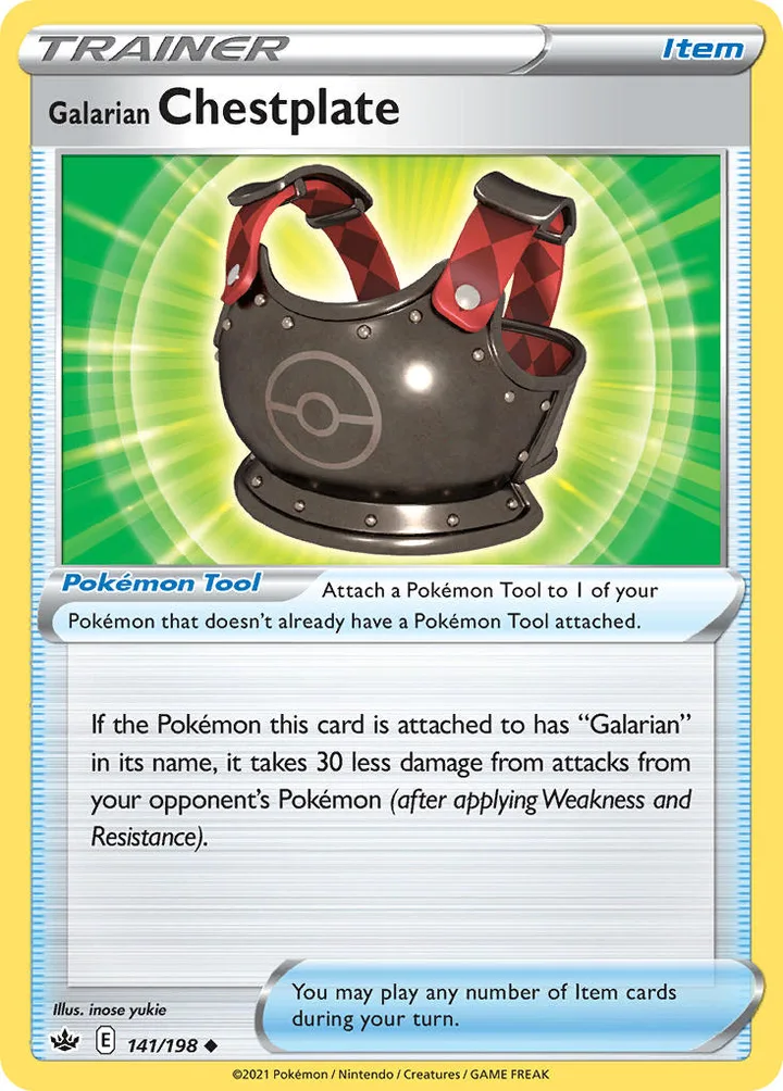 Galarian Chestplate, Chilling Reign 141/198