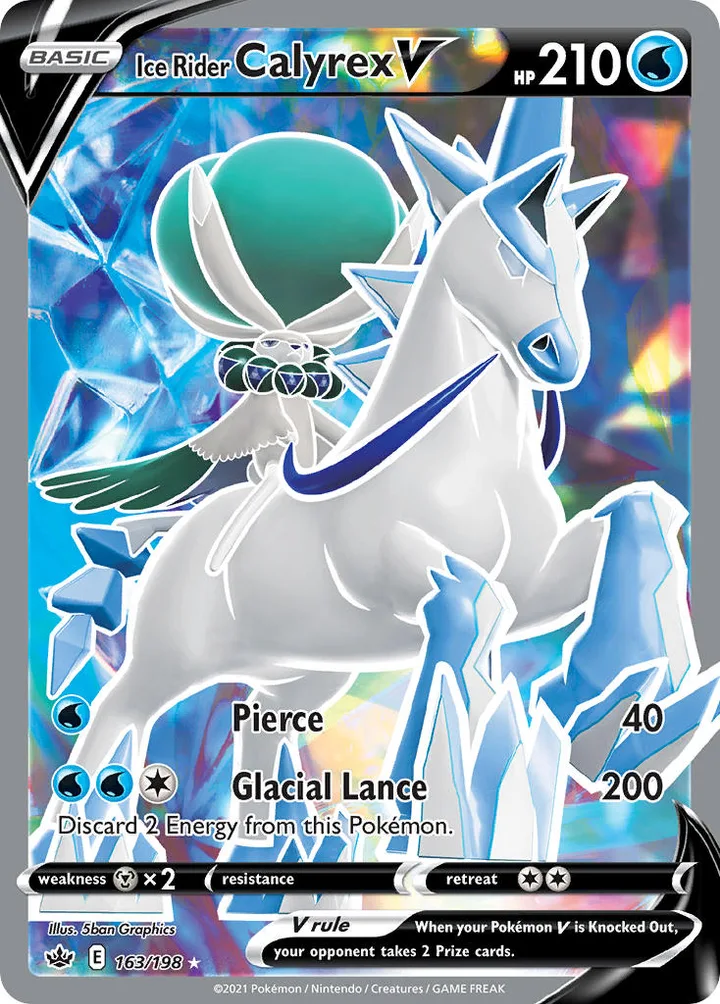 Ice Rider Calyrex V, Chilling Reign 163/198
