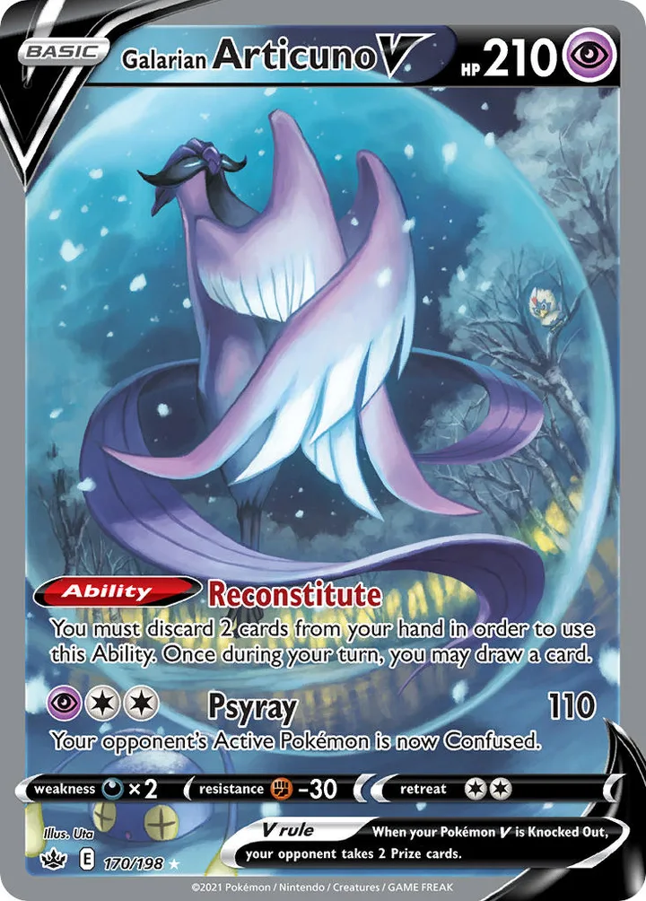 Galarian Articuno V, Chilling Reign 170/198