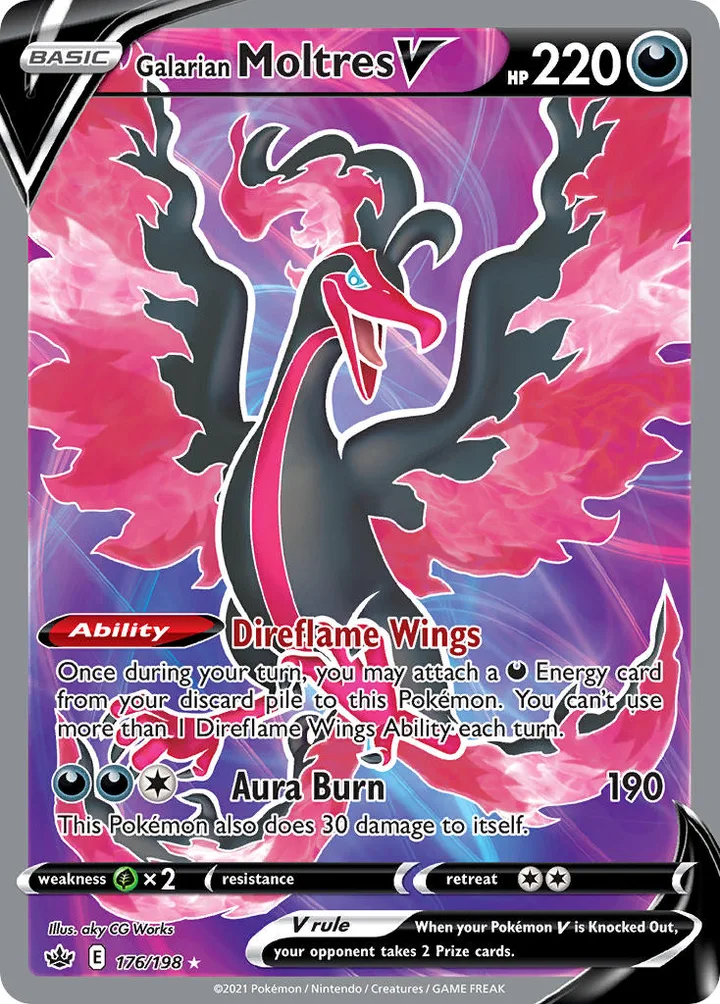Galarian Moltres V, Chilling Reign 176/198