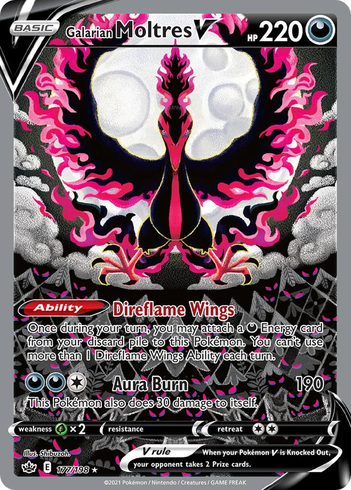 Galarian Moltres V, Chilling Reign 177/198