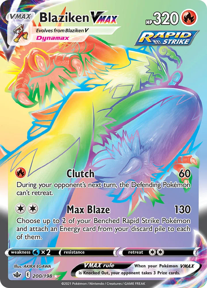 Blaziken VMAX, Chilling Reign 200/198