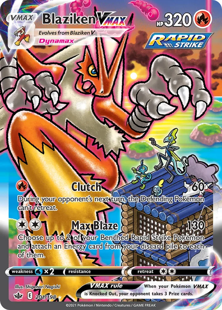 Blaziken VMAX, Chilling Reign 201/198