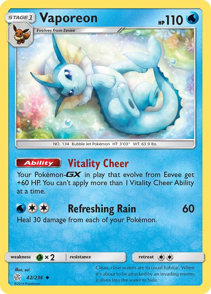 Vaporeon, Cosmic Eclipse 42/236