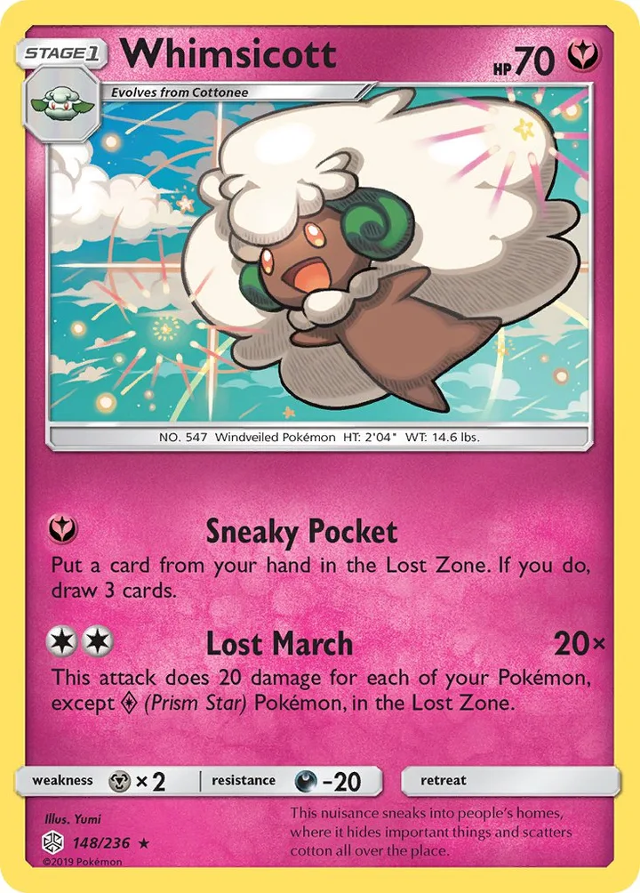 Whimsicott, Cosmic Eclipse 148/236
