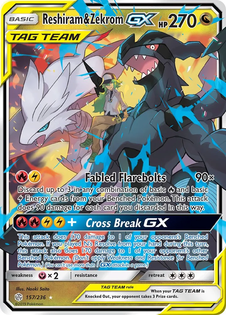 Reshiram & Zekrom-GX, Cosmic Eclipse 157/236