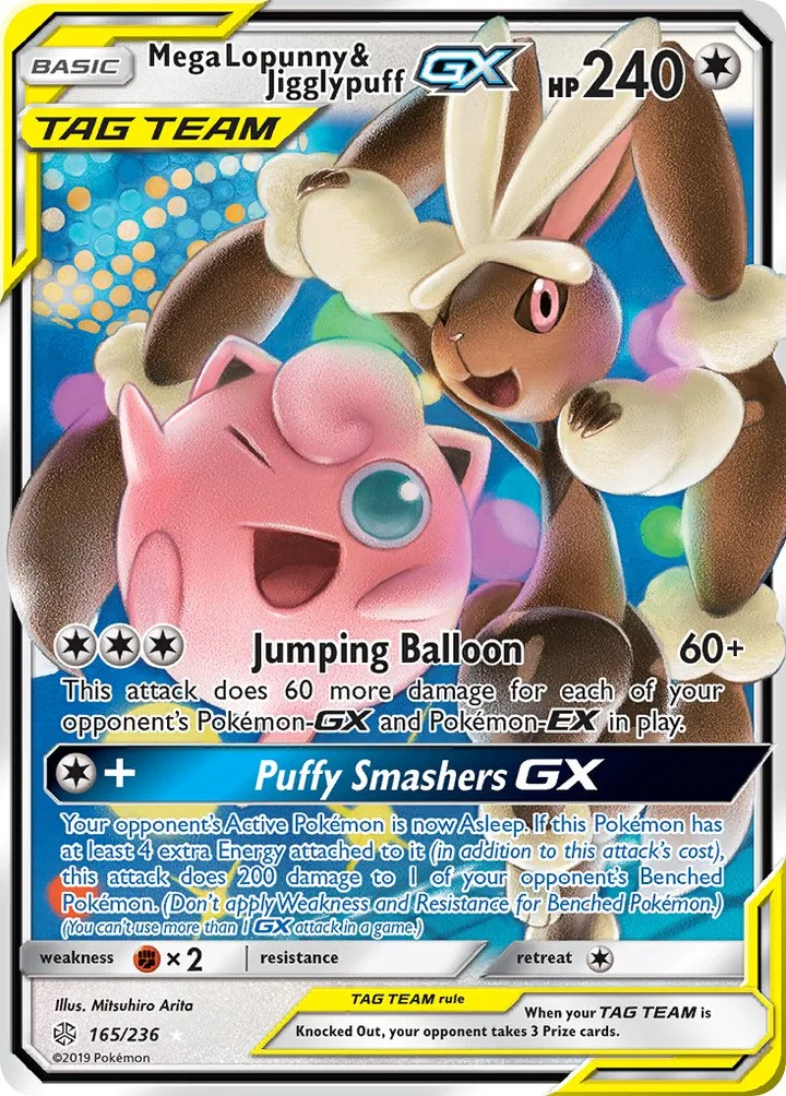 Mega Lopunny & Jigglypuff-GX, Cosmic Eclipse 165/236