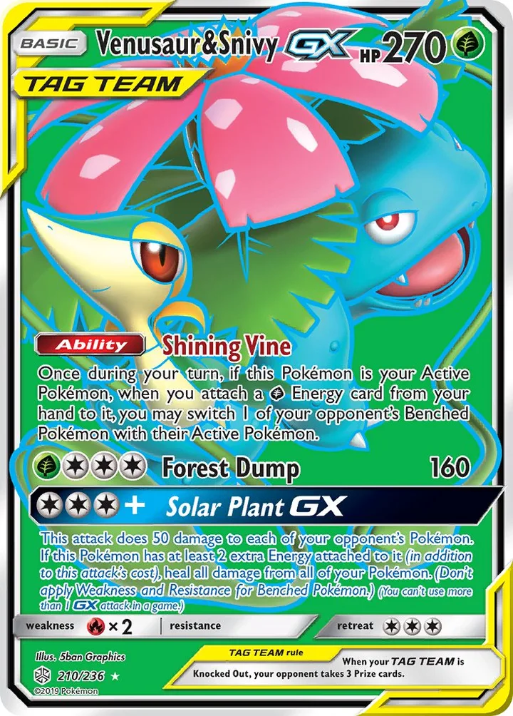 Venusaur & Snivy-GX, Cosmic Eclipse 210/236