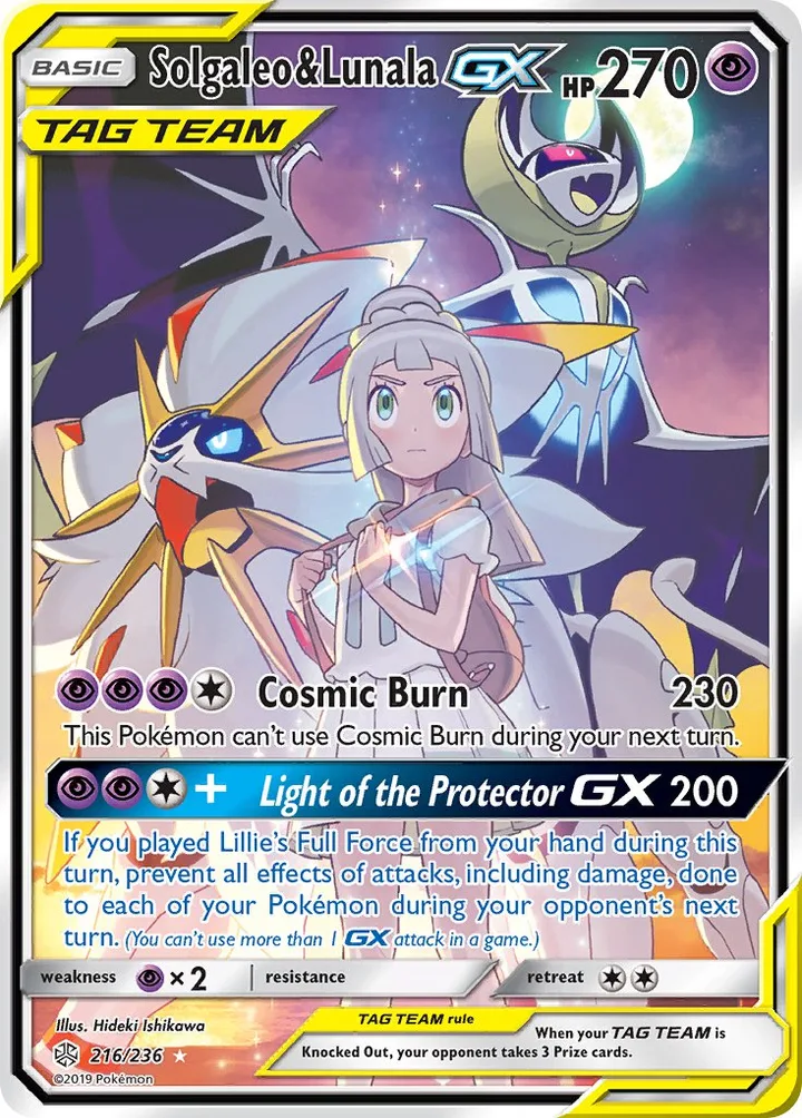 Solgaleo & Lunala-GX, Cosmic Eclipse 216/236