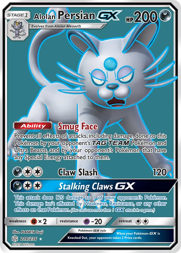 Alolan Persian-GX, Cosmic Eclipse 219/236