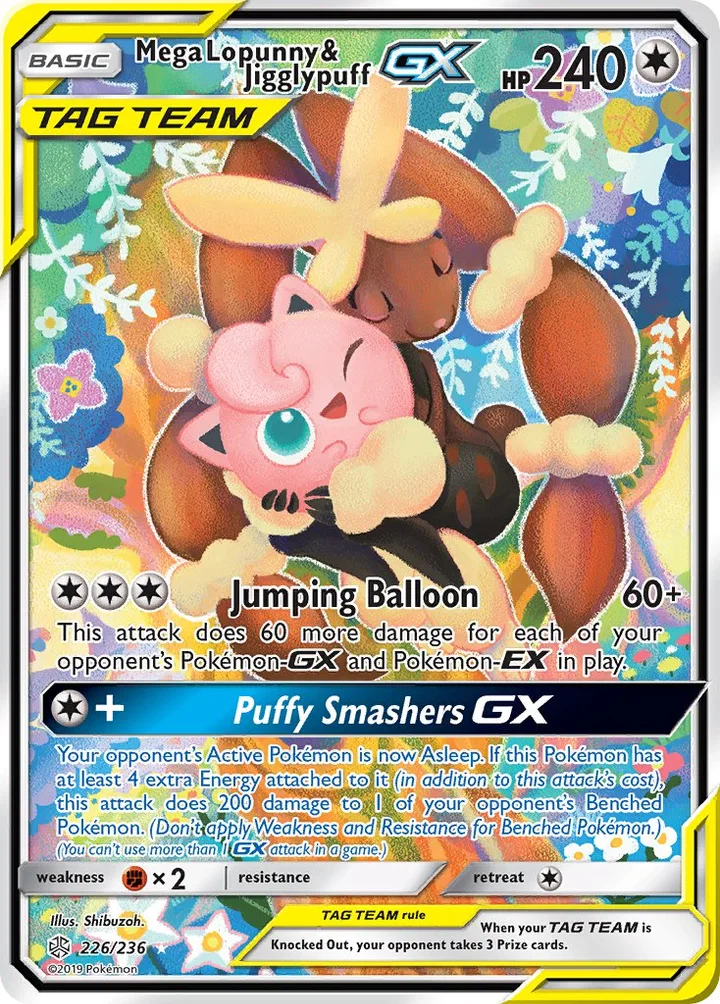 Mega Lopunny & Jigglypuff-GX, Cosmic Eclipse 226/236