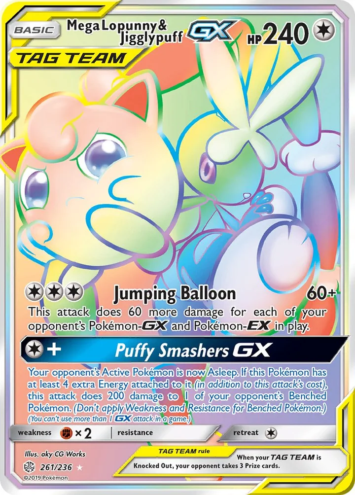 Mega Lopunny & Jigglypuff-GX, Cosmic Eclipse 261/236