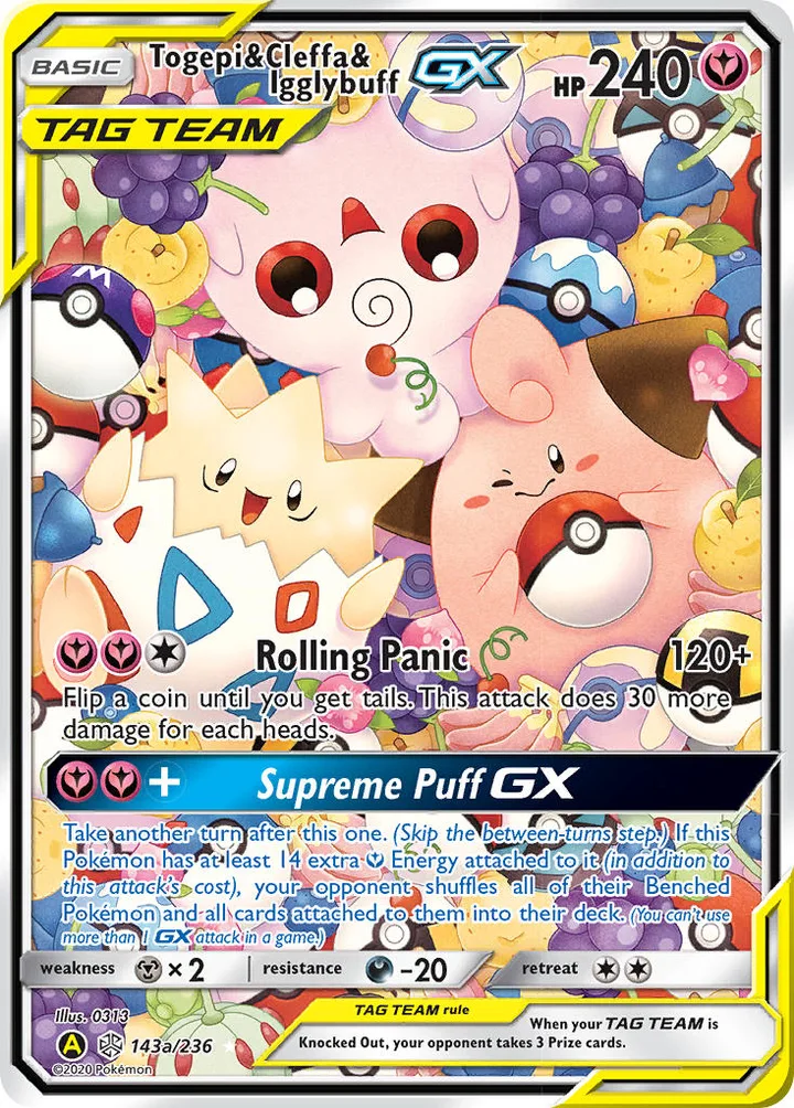 Togepi & Cleffa & Igglybuff-GX, Cosmic Eclipse 143a/236