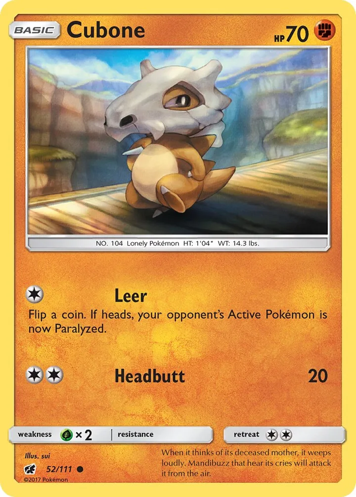 Cubone, Crimson Invasion 52/111