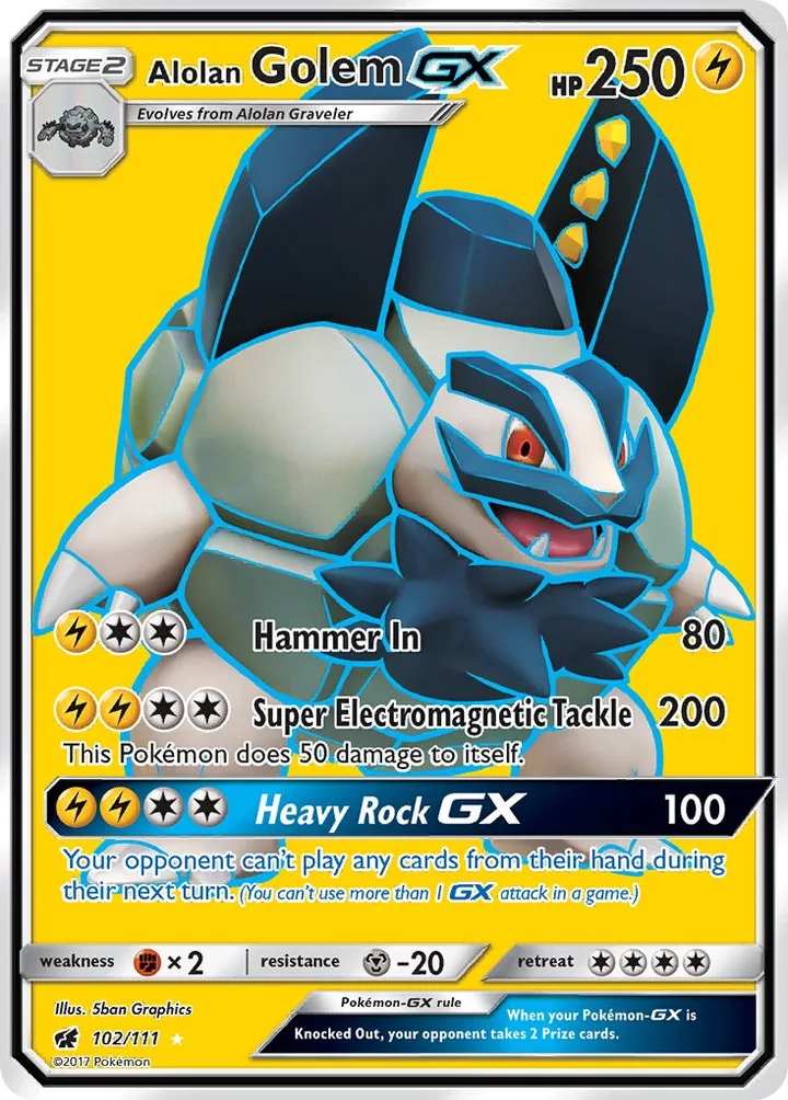 Alolan Golem-GX, Crimson Invasion 102/111