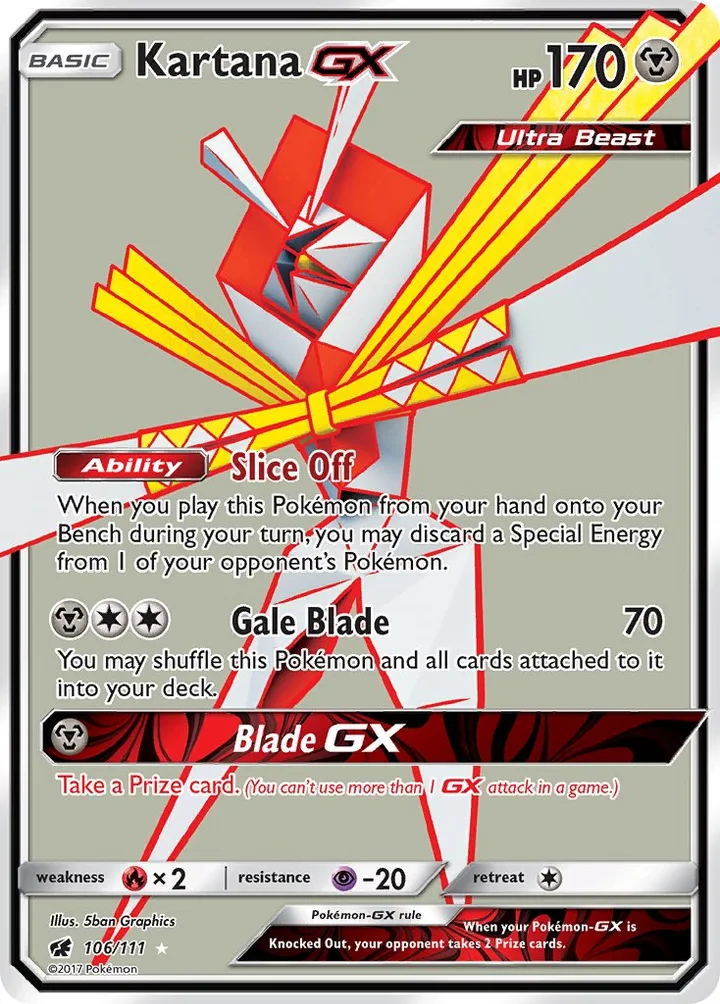 Kartana-GX, Crimson Invasion 106/111