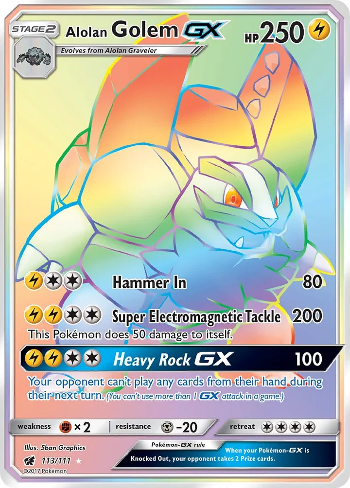 Alolan Golem-GX, Crimson Invasion 113/111