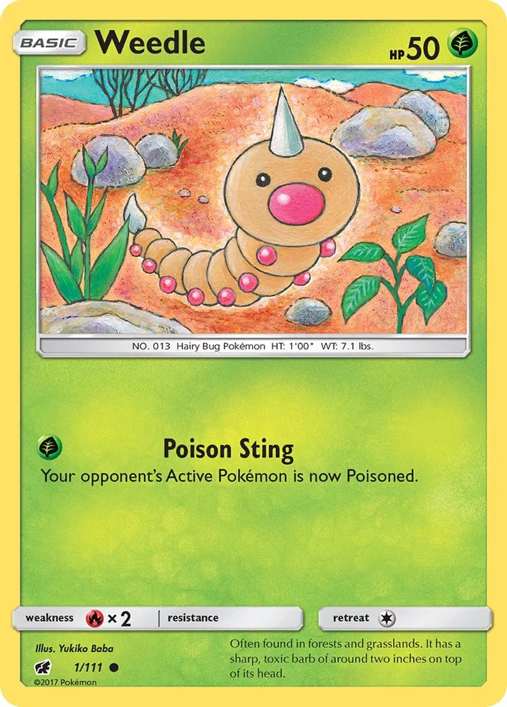 Weedle, Crimson Invasion 1/111