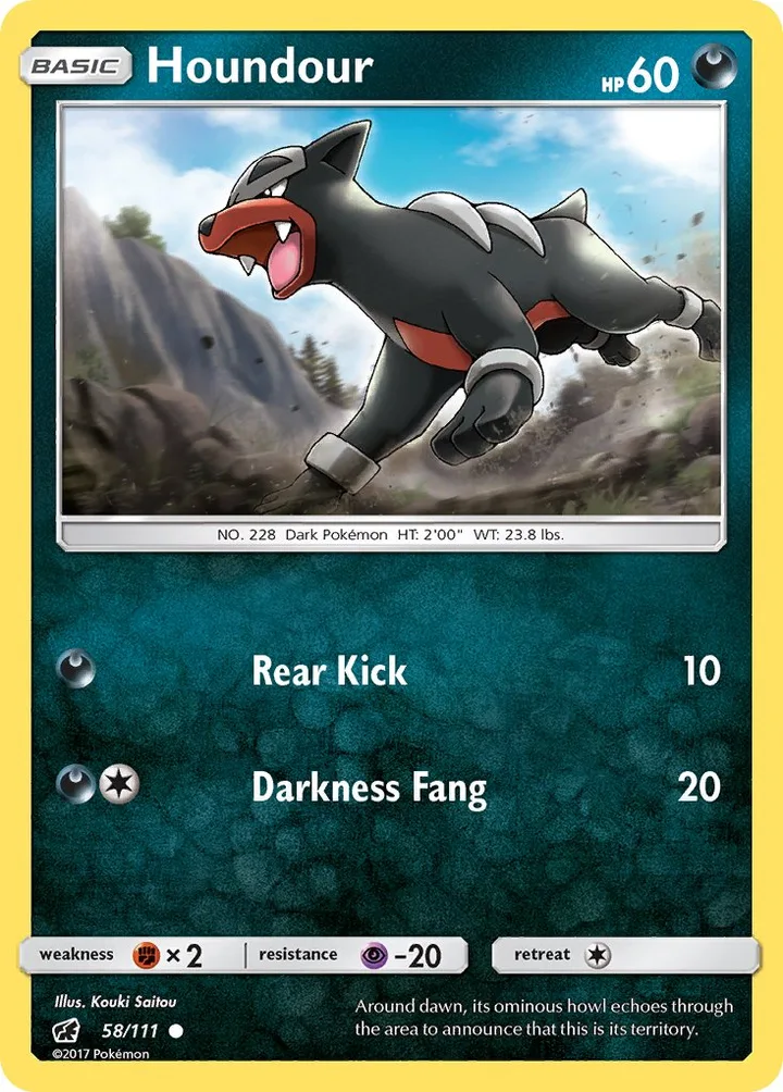 Houndour, Crimson Invasion 58/111