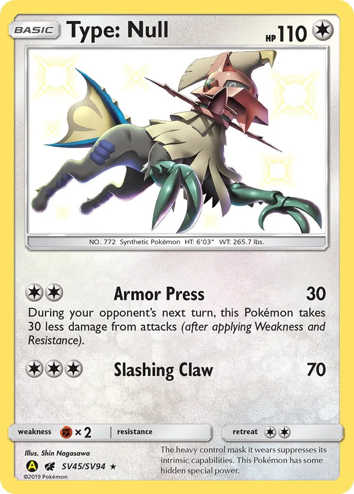 Type: Null, Hidden Fates SV45/SV94