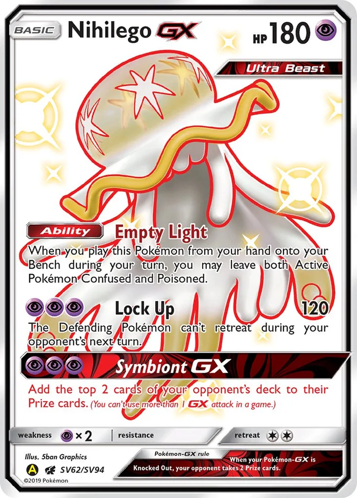 Nihilego-GX, Hidden Fates SV62/SV94
