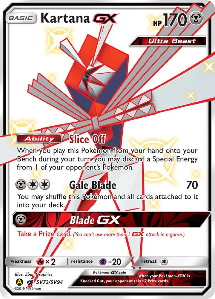 Kartana-GX, Hidden Fates SV73/SV94