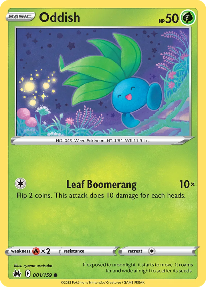 Oddish, Crown Zenith 001/159