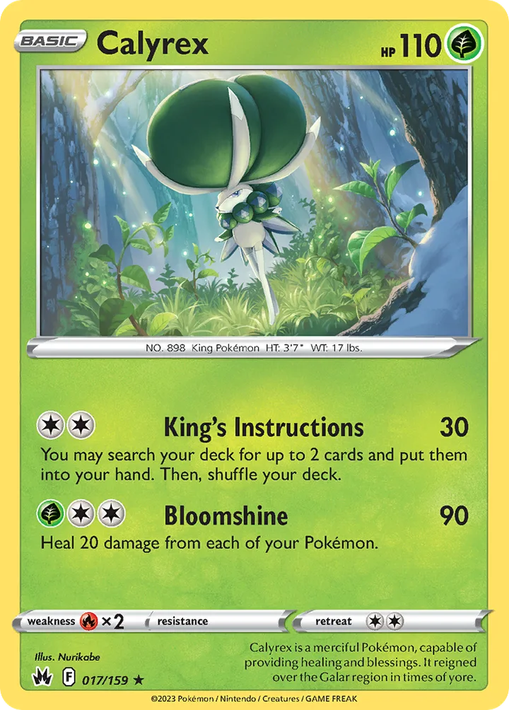 Calyrex, Crown Zenith 017/159