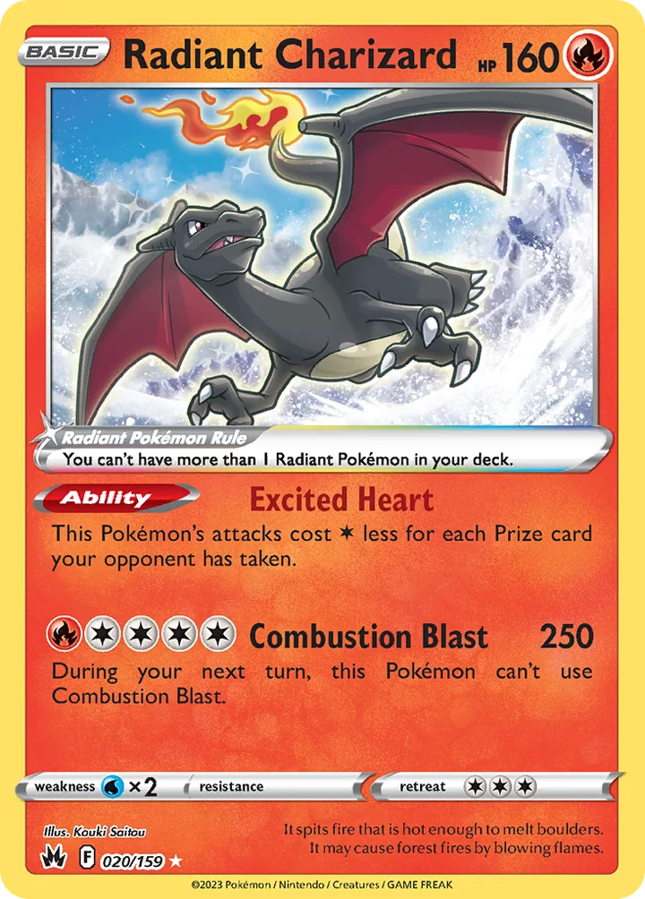 Radiant Charizard, Crown Zenith 020/159
