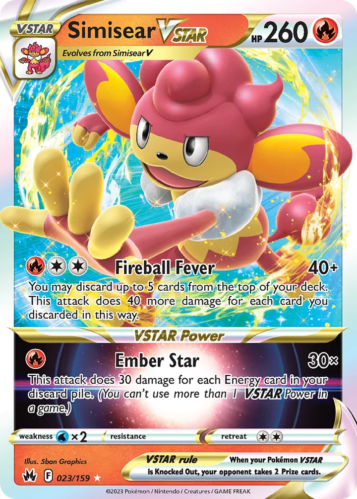 Simisear VSTAR, Crown Zenith 023/159