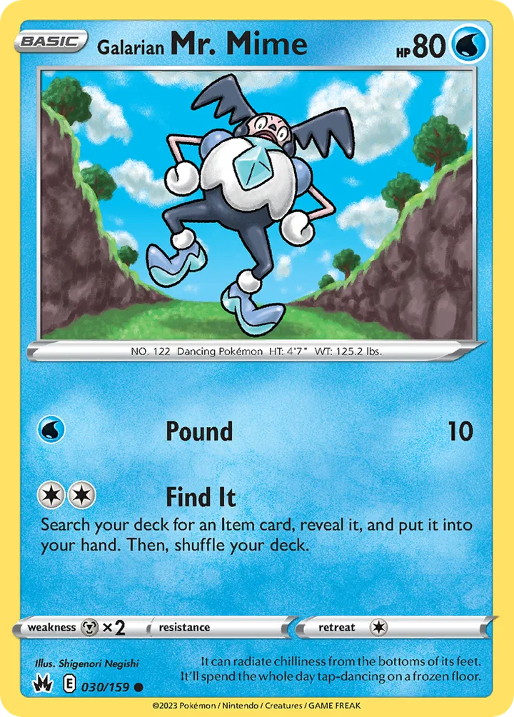 Galarian Mr. Mime, Crown Zenith 030/159