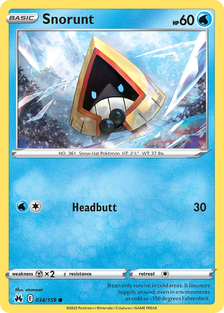 Snorunt, Crown Zenith 034/159