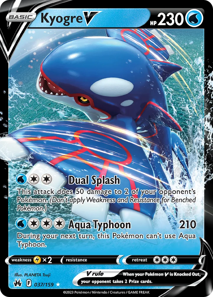 Kyogre V, Crown Zenith 037/159
