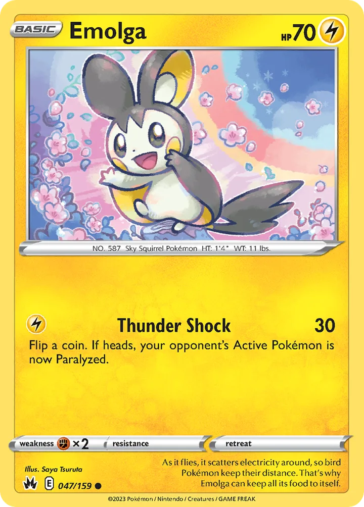 Emolga, Crown Zenith 047/159