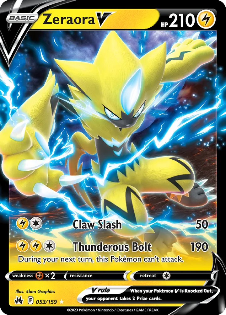Zeraora V, Crown Zenith 053/159
