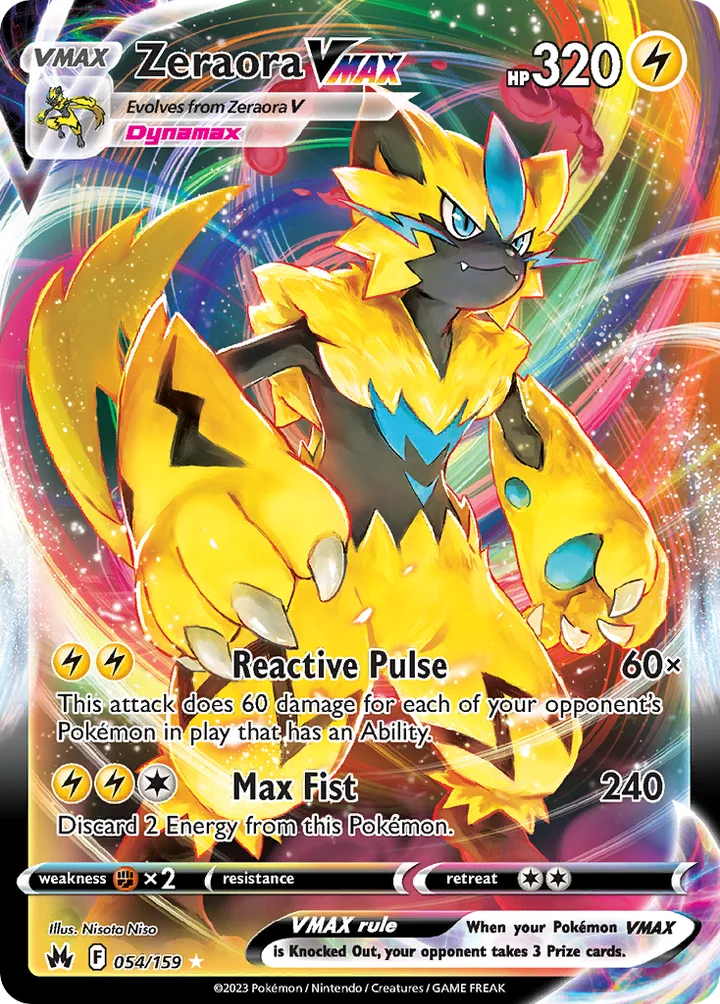 Zeraora VMAX, Crown Zenith 054/159