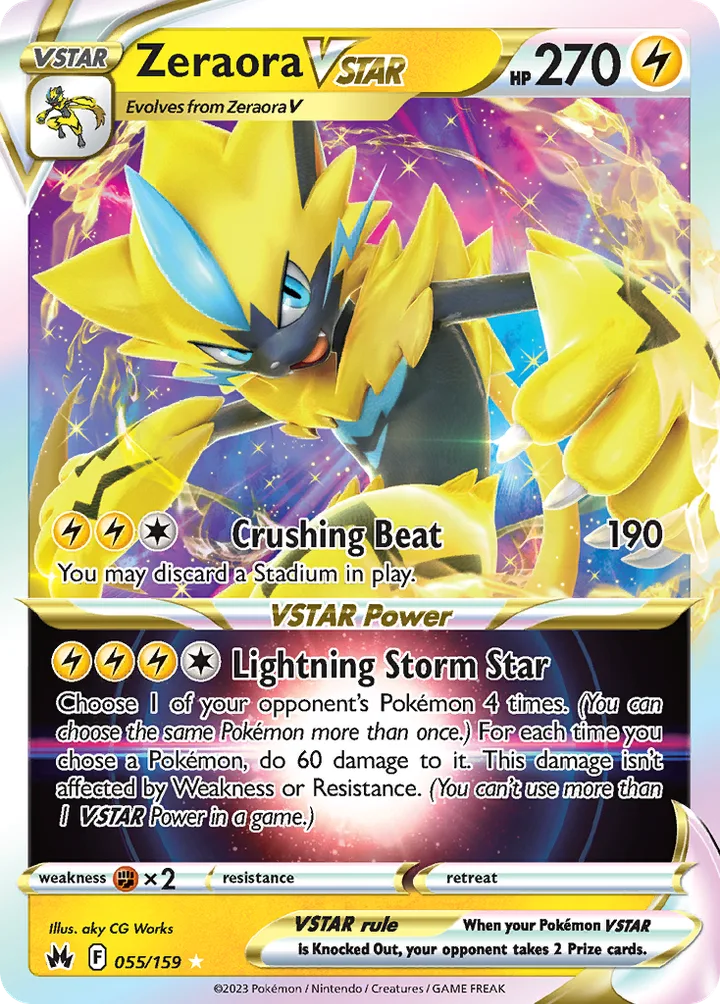 Zeraora VSTAR, Crown Zenith 055/159