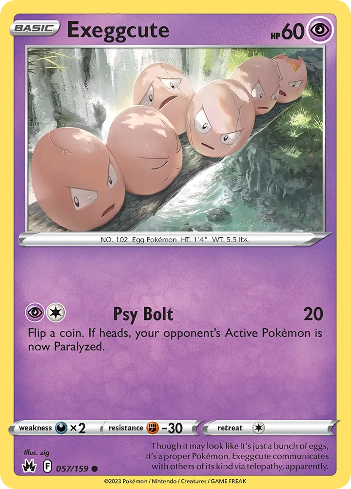 Exeggcute, Crown Zenith 057/159
