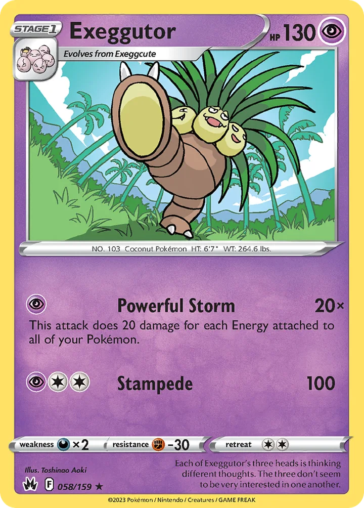 Exeggutor, Crown Zenith 058/159