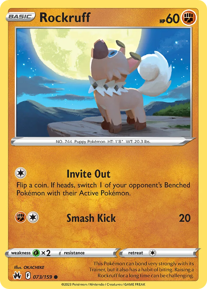 Rockruff, Crown Zenith 073/159