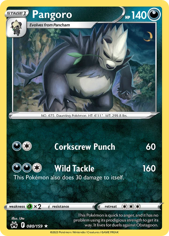 Pangoro, Crown Zenith 080/159