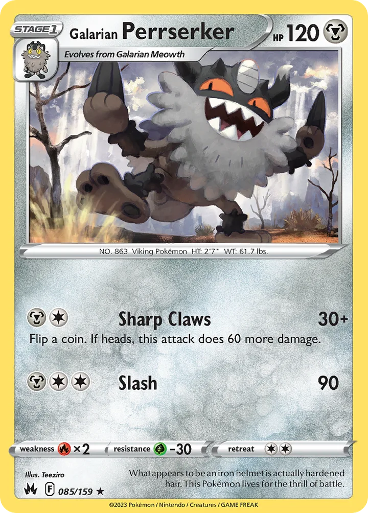 Galarian Perrserker, Crown Zenith 085/159