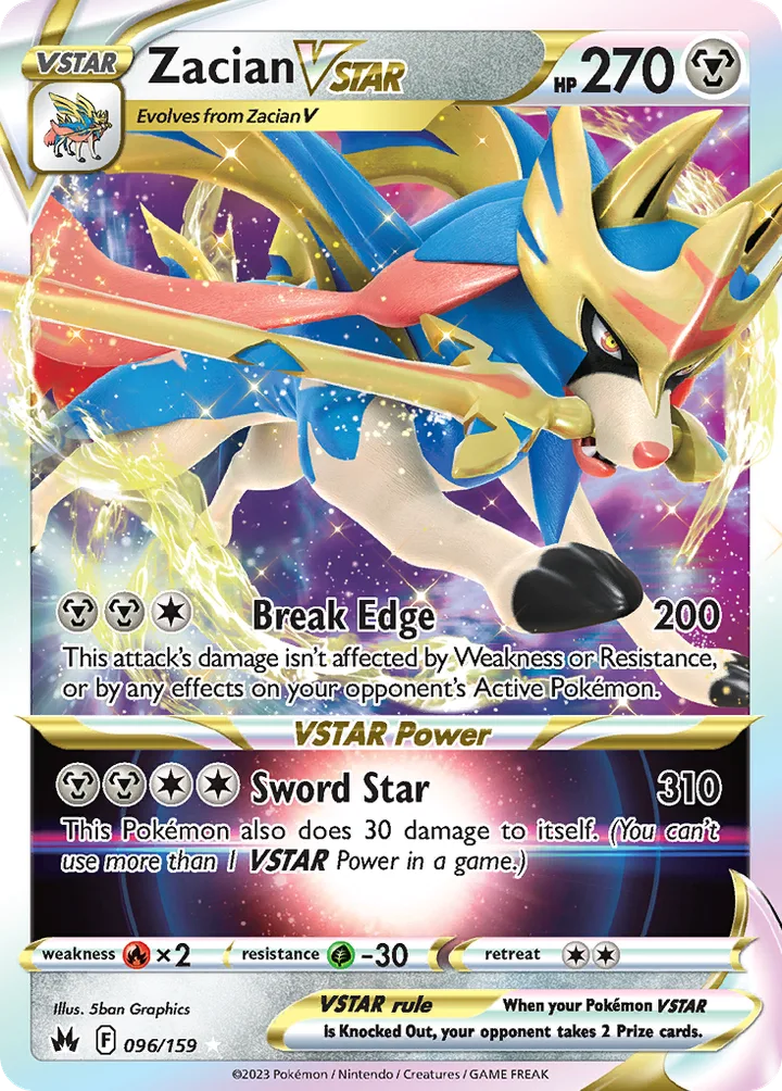 Zacian VSTAR, Crown Zenith 096/159