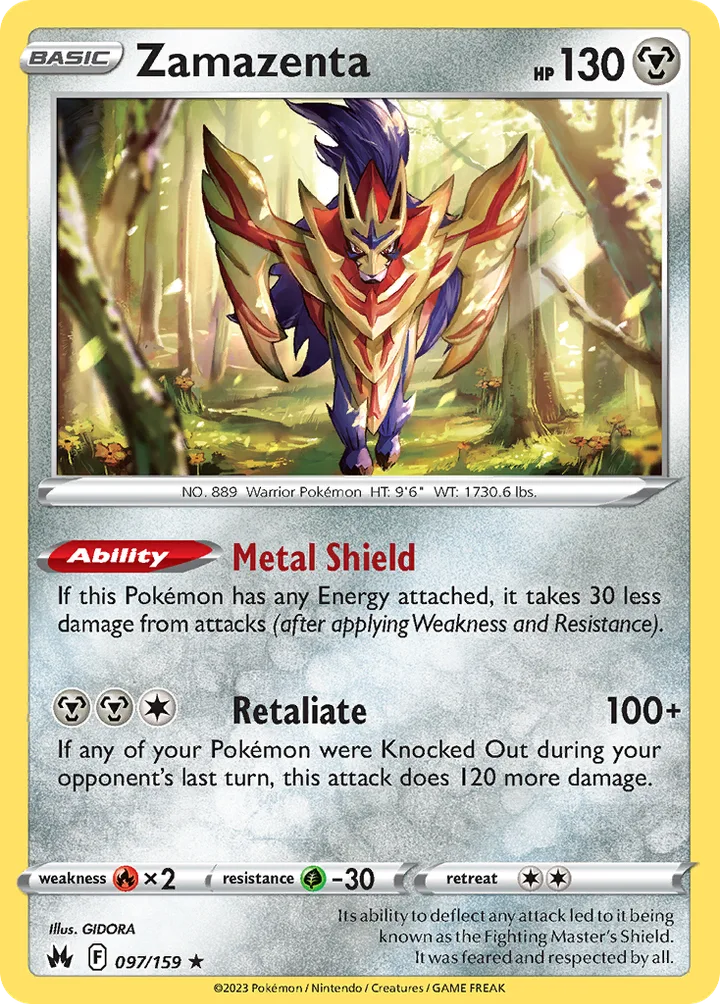 Zamazenta, Crown Zenith 097/159