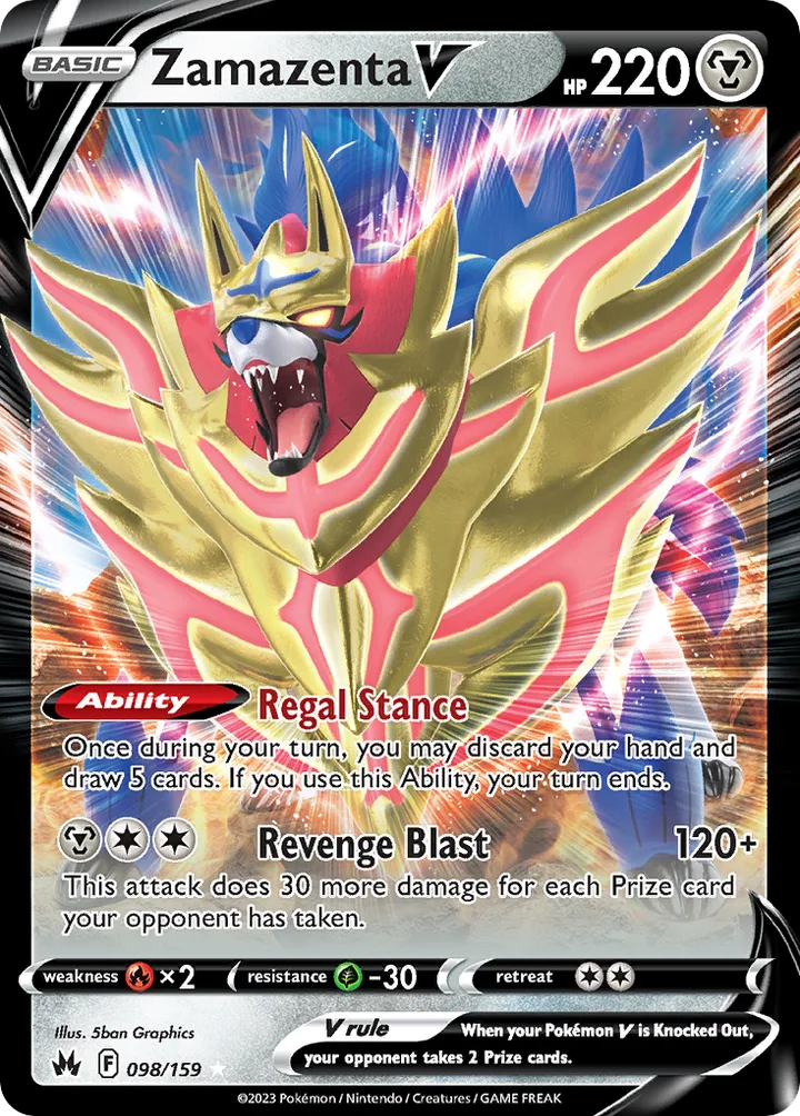 Zamazenta V, Crown Zenith 098/159