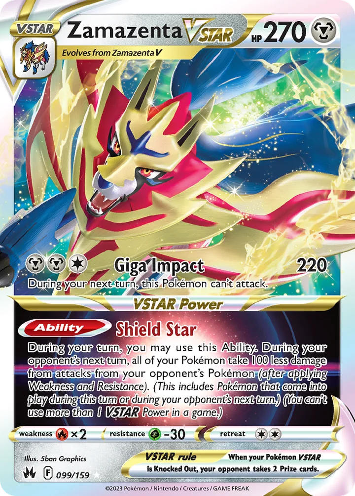 Zamazenta VSTAR, Crown Zenith 099/159