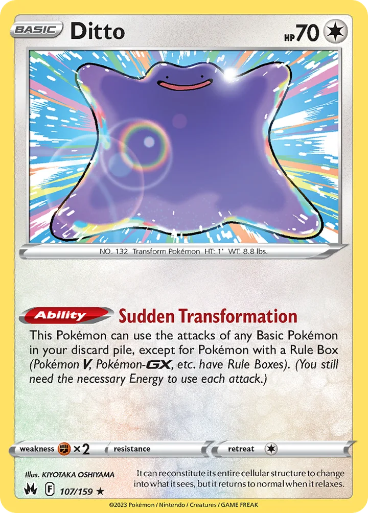 Ditto, Crown Zenith 107/159